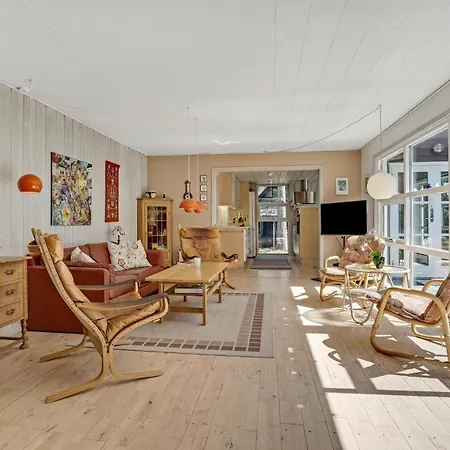 Beach Front Home In Vaeggerlose With Sauna *